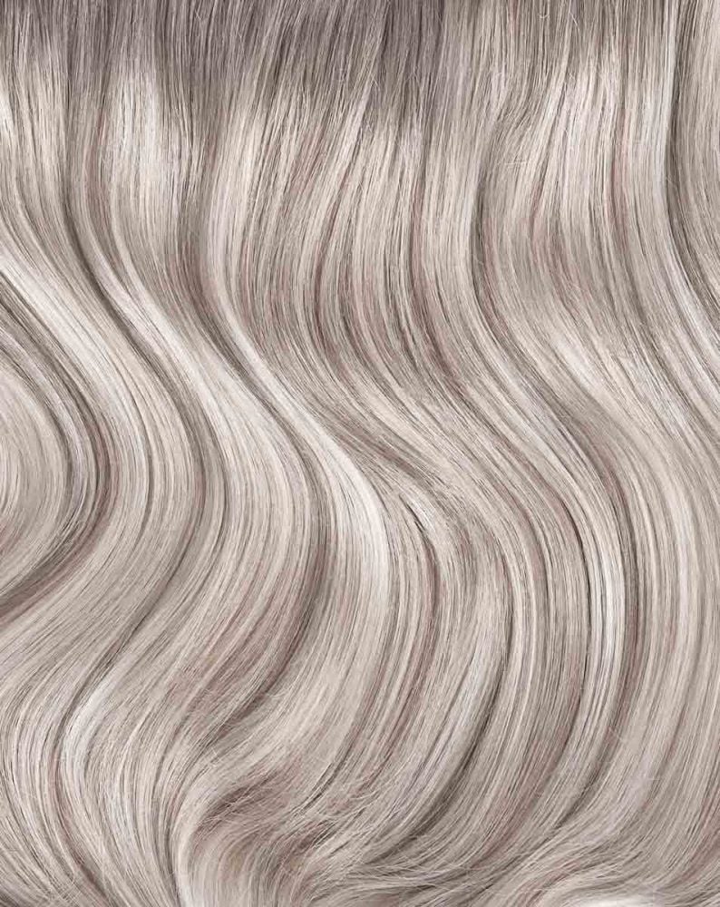 Deluxe Remy Instant Clip In Hair Extensions Frosted Blonde