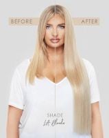 20 Double Hair Set Clip In Extensions Amalfi Blonde