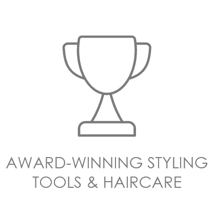 Award-winning styling tools and haircare