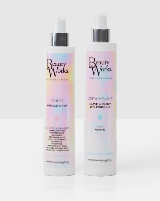 Beauty Works 10-in-1 Miracle Spray 250ml and Dream Shine 300ml Bundle