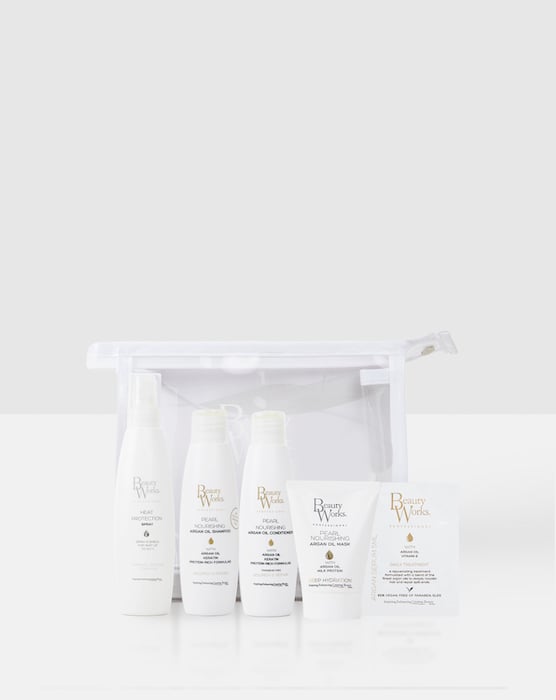 Beauty Works Travel Set - Argan Moisture Repair (Sulfate Free) 50ml