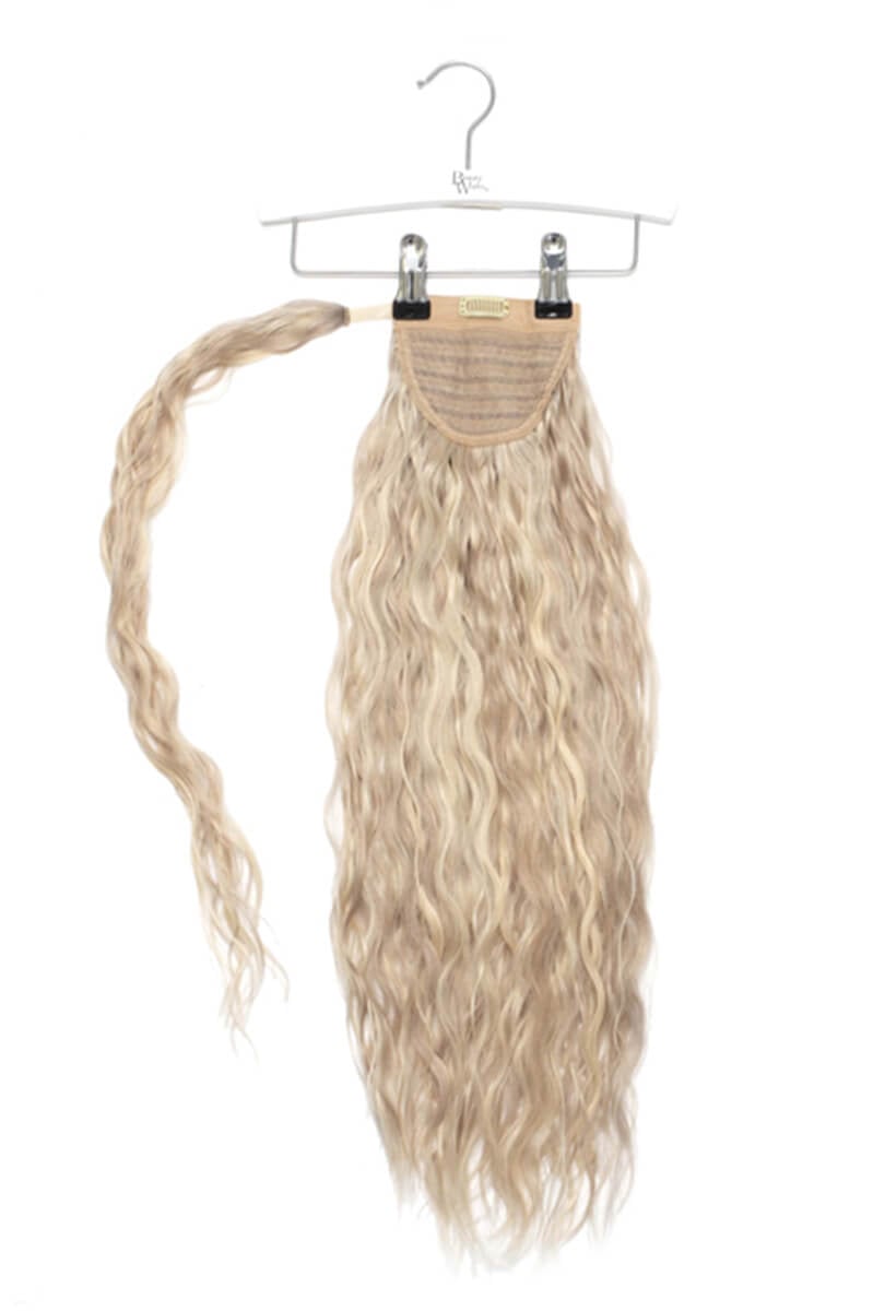 20 Clip-in Beach Wave Invisi® Ponytail - Barley Blonde