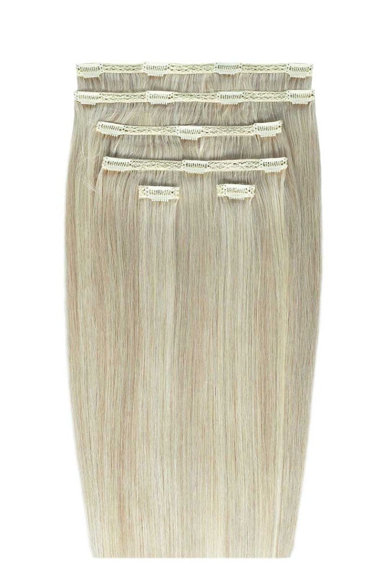 22 Double Hair Set Clip-In Extensions - Barley Blonde"