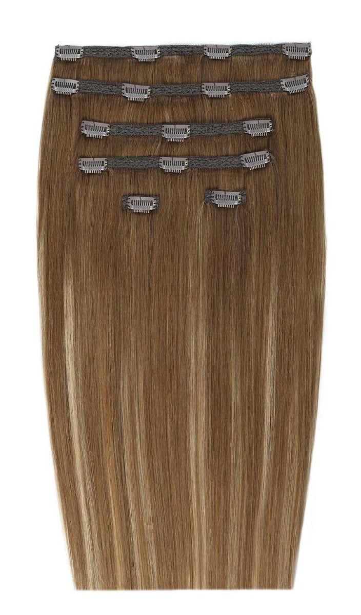 22 Double Hair Set Clip-In Extensions - Caramelized"