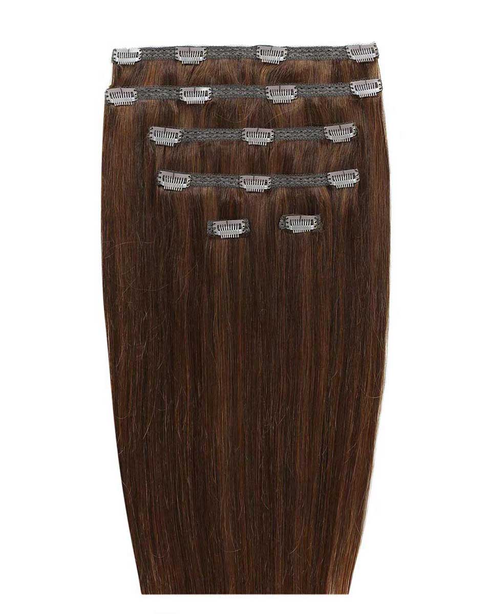 22 Double Hair Set Clip-In Extensions - Hot Toffee"