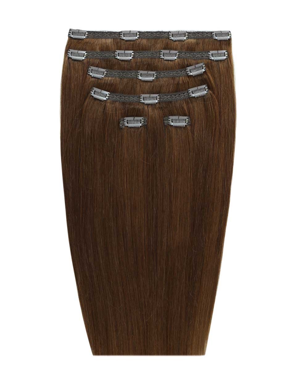18 Double Hair Set Clip-In Extensions - Caramel"