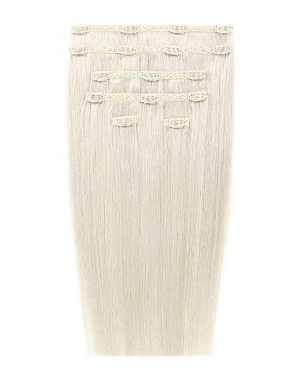 20 Double Hair Set Clip-In Extensions - Ivory"