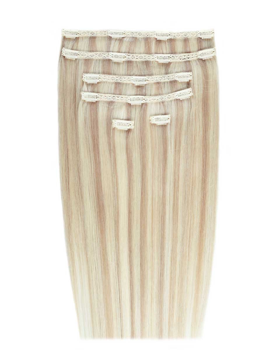 18 Double Hair Set Clip-In Extensions - L.A. Blonde"