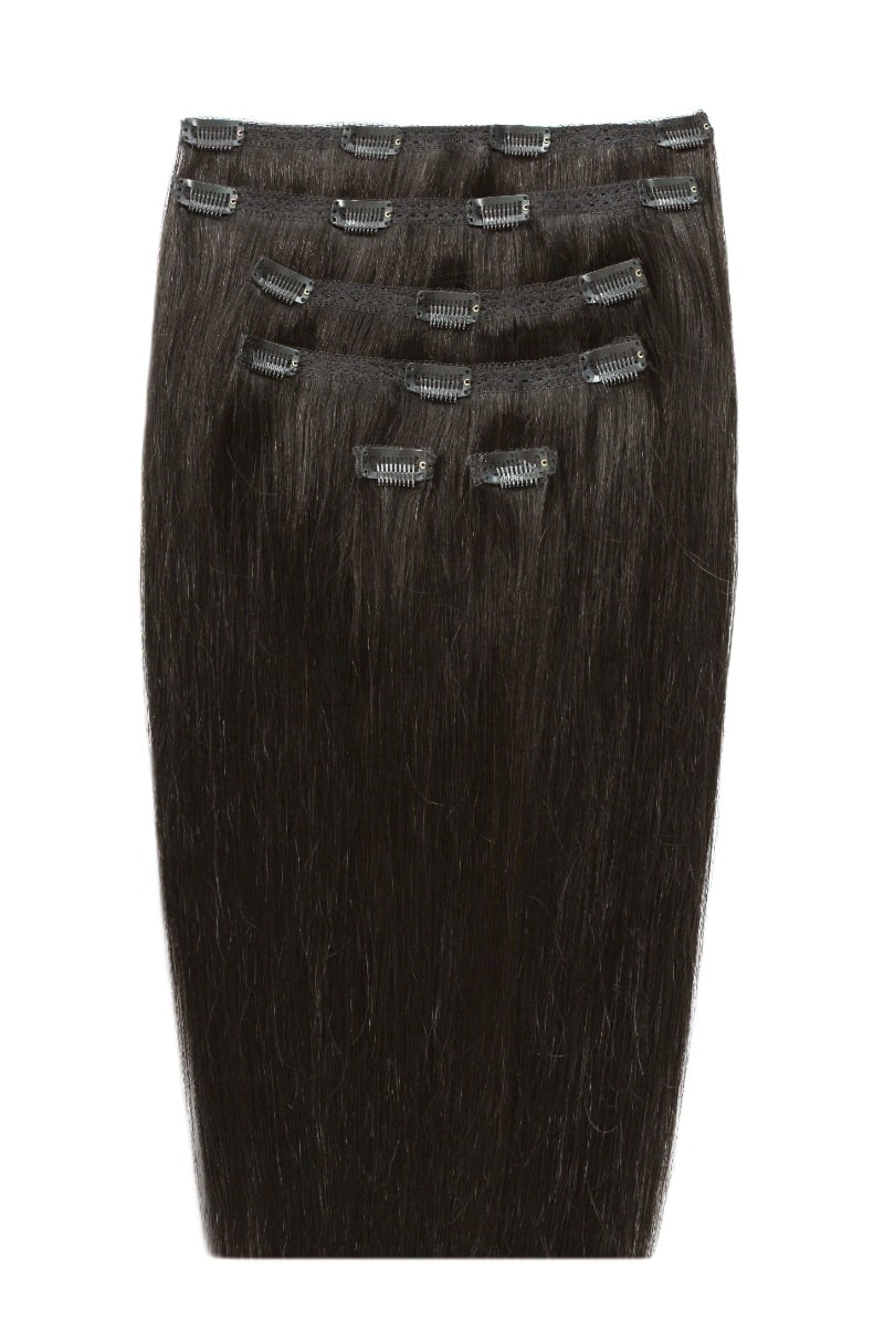 22 Double Hair Set Clip-In Extensions - Raven"