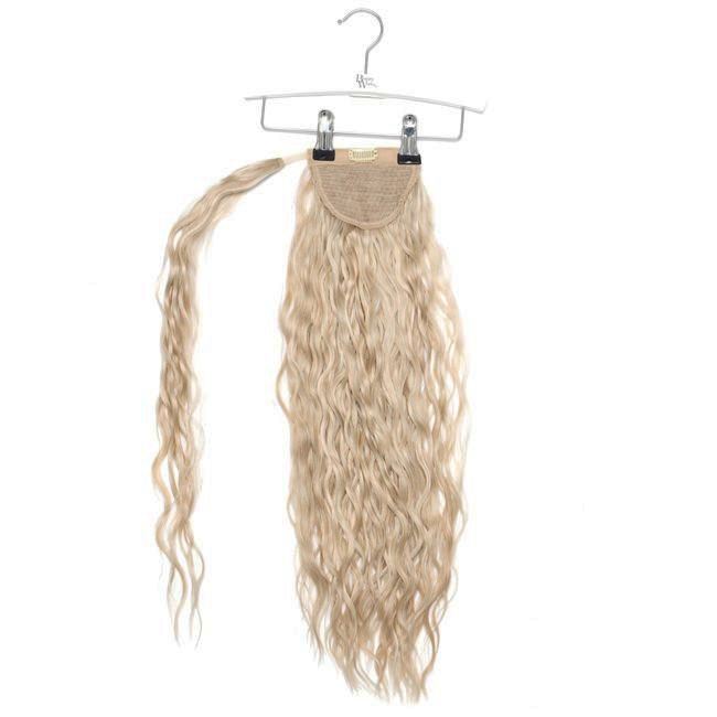 20 Clip-in Beach Wave Invisi® Ponytail - Bohemian Blonde"