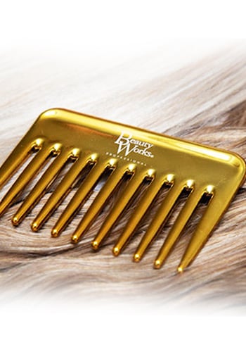 Beauty Works Gold Mini Comb