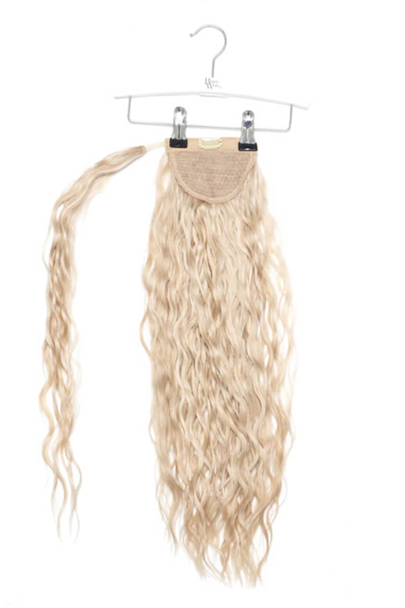 20 Clip-in Beach Wave Invisi® Ponytail - Champagne Blonde