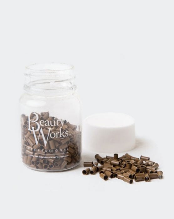 Copper Micro Rings Light Brown 500 Pieces