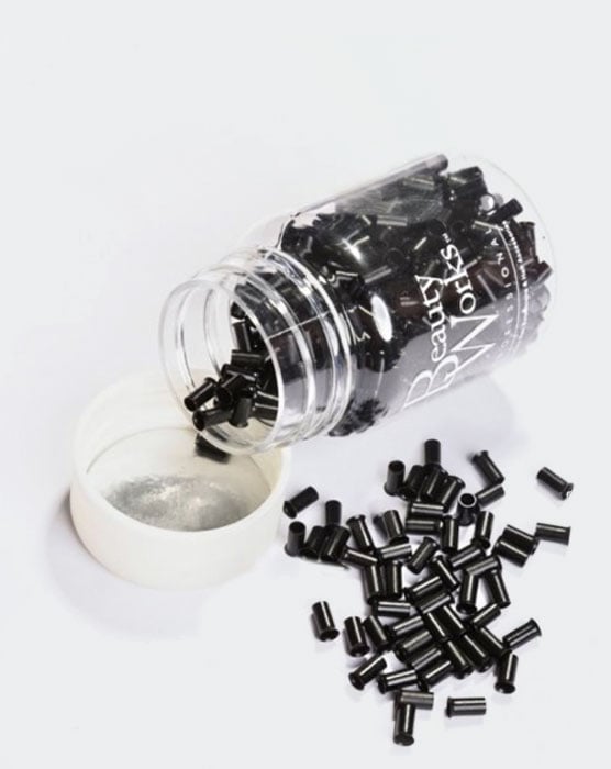 Copper Micro Rings Black 500 Pieces