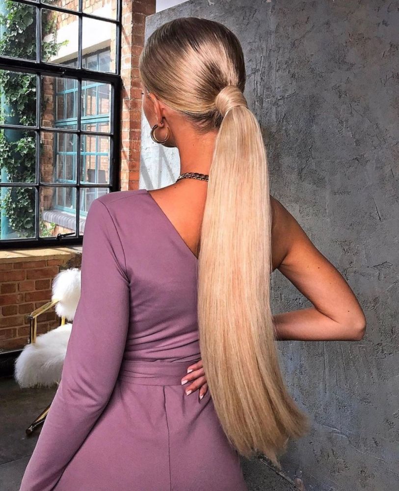 26 Inch Super Sleek Invisi Ponytail Bohemian Beauty Works
