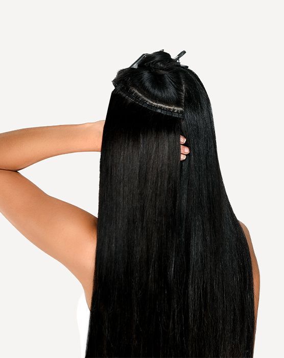 Hair extensions double weft best sale