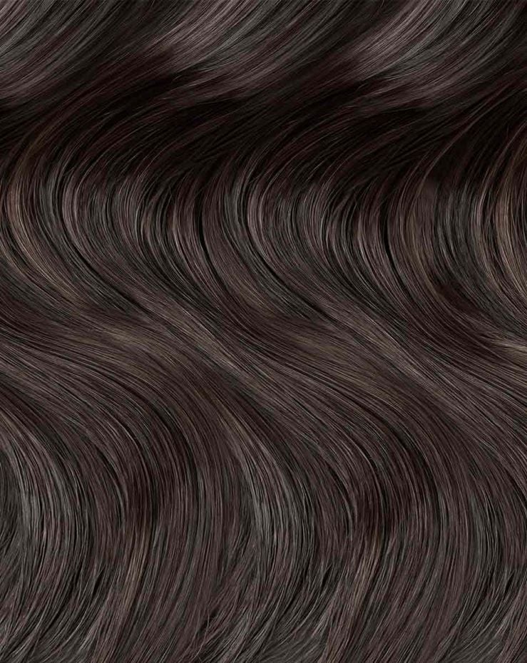 16" XXS Weft Hair Extensions - Dark Chocolate 