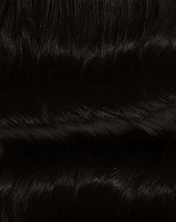 18" XXS Weft Hair Extensions - Natural Black 