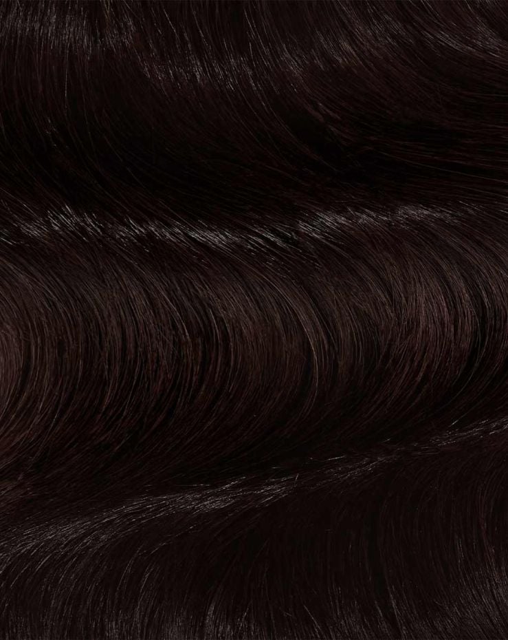 16" XXS Weft Hair Extensions - Raven 