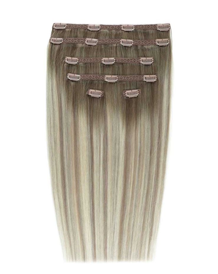 22" Double Hair Set Clip-In Extensions - Scandinavian Blonde