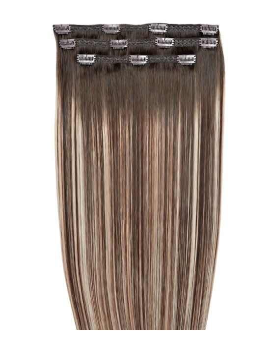 20" Deluxe Remy Instant Clip-In Hair Extensions - Walnut