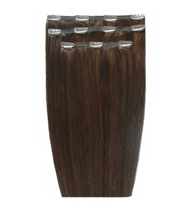 18" Deluxe Remy Instant Clip-In Hair Extensions - Chocolate