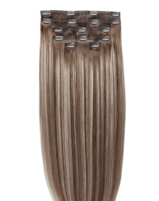22" Double Hair Set Clip-In Extensions - Amalfi Blonde