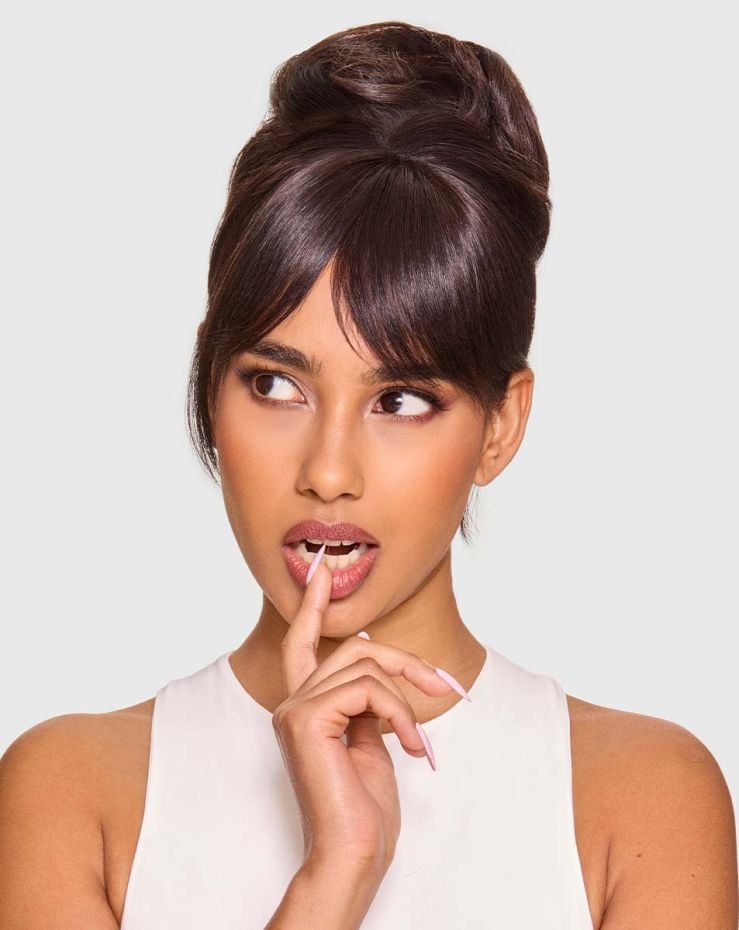 Beauty Works x Huda Barely There® Bangs Clip-In Mini Pony 