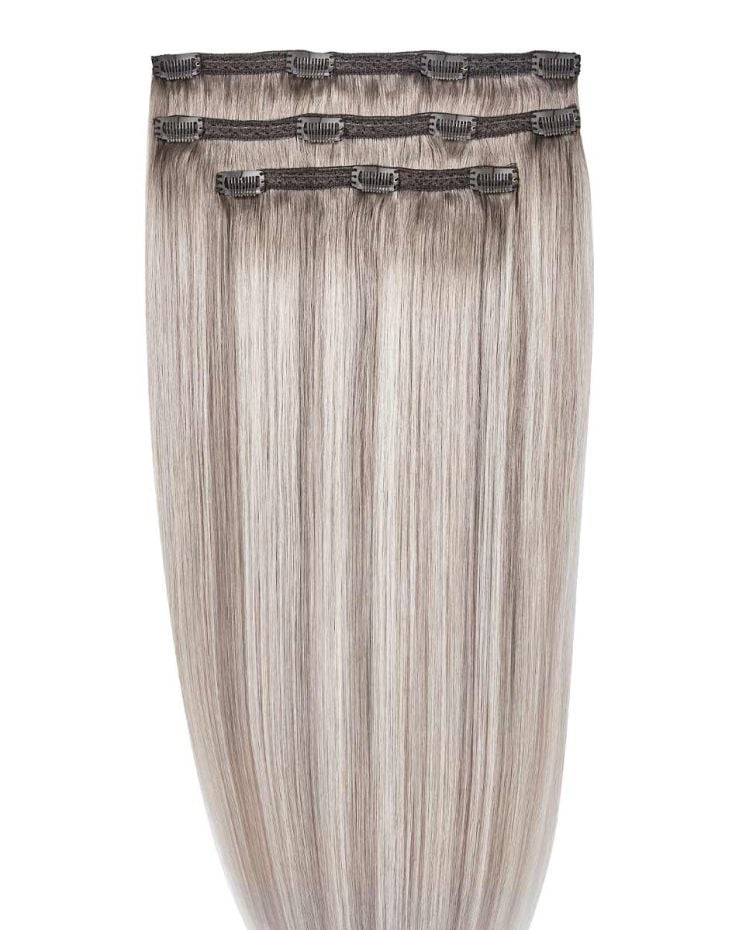 16" Deluxe Remy Instant Clip-In Hair Extensions - Frosted Blonde