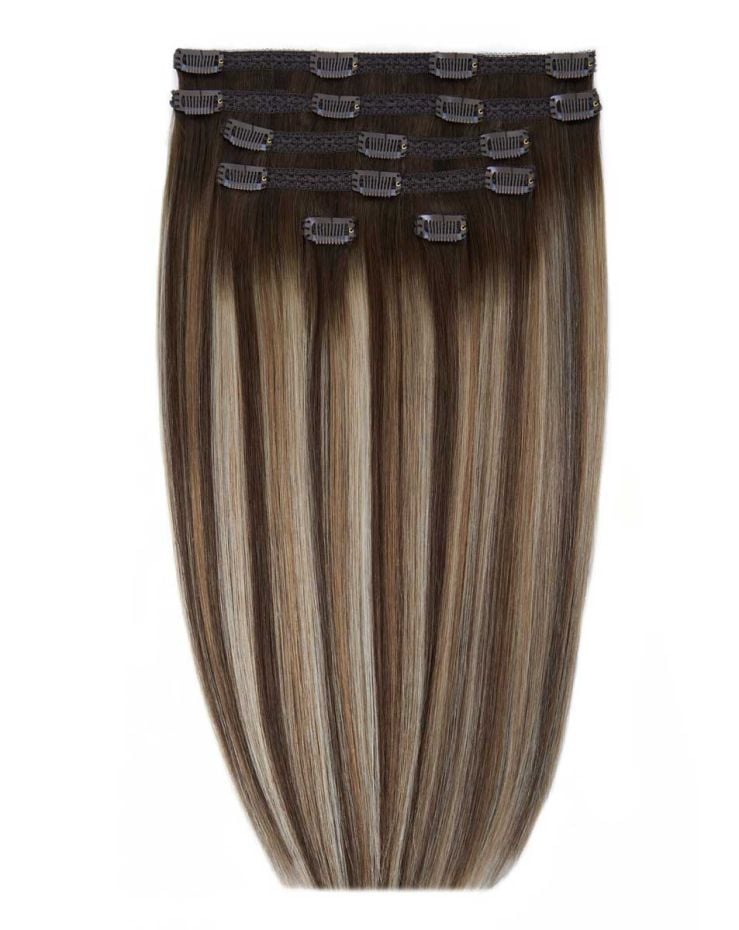 18" Double Hair Set Clip-In Extensions - Melrose
