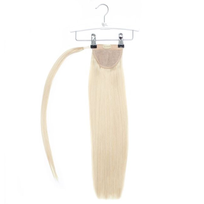 26" Super Sleek Clip-In Invisi® Ponytail - Pure Platinum