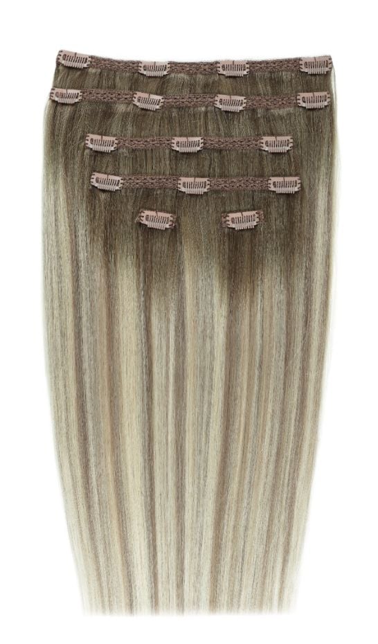 20" Double Hair Set Clip-In Extensions - Scandinavian Blonde