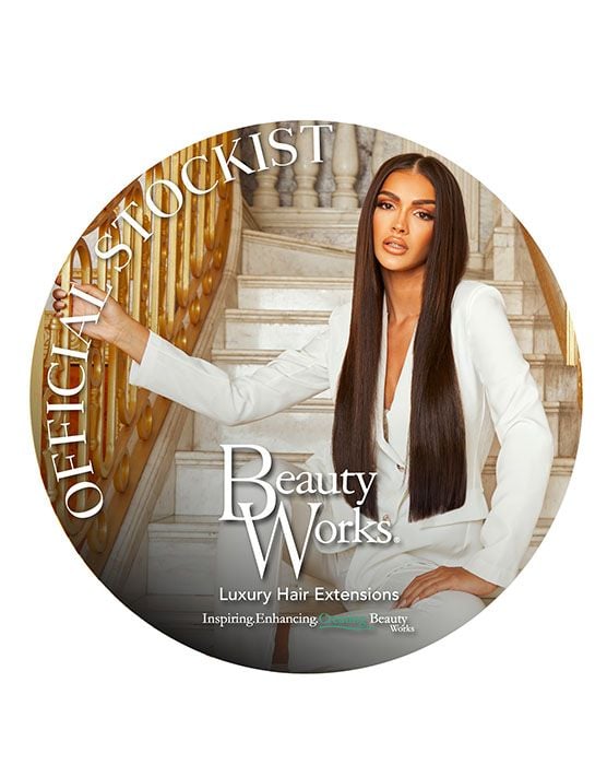 Beauty Works Official Stockist Window Sticker