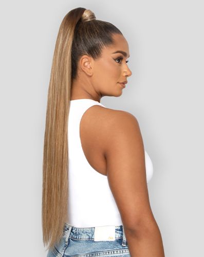 Ponytail hair outlet piece