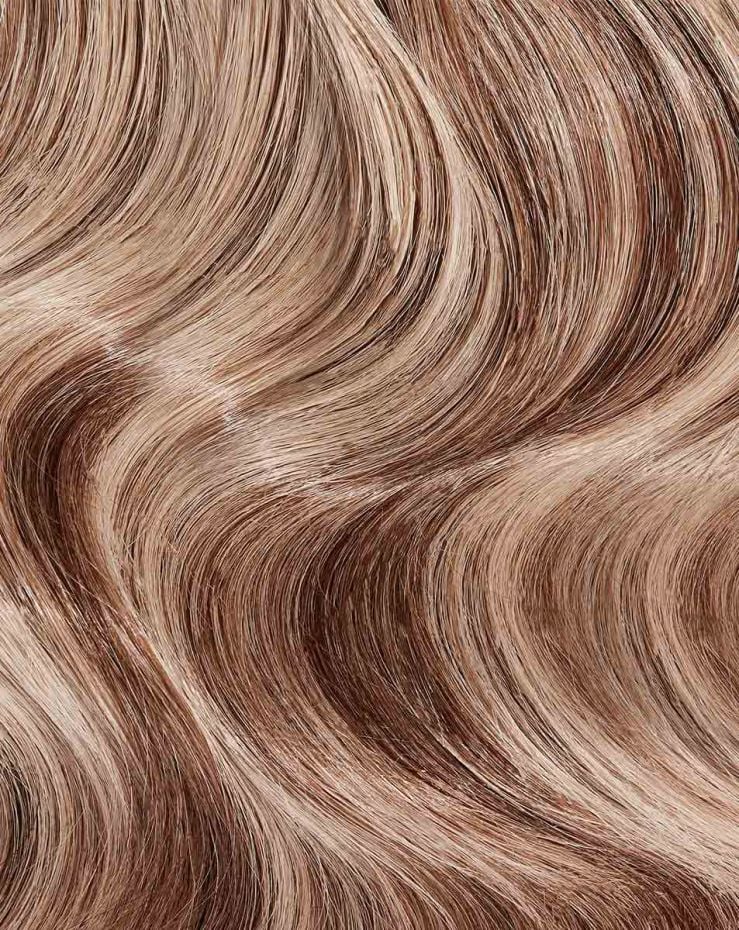 18" Double Hair Set Clip-In Extensions - Honey Blonde