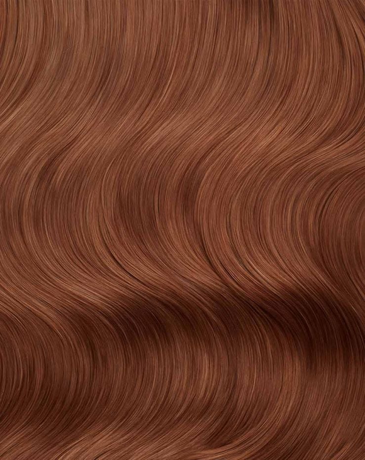 18" Double Hair Set Clip-In Extensions - Amber