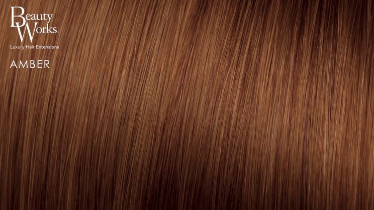 22" Half-Up Hair Set Clip-In Extensions - Amber