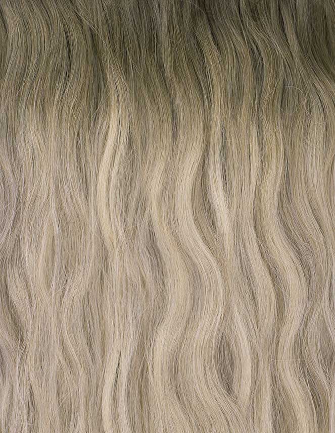 22" Beach Wave Double Hair Set - Scandinavian Blonde Detail