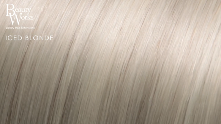 16" Deluxe Remy Instant Clip-In Hair Extensions - Iced Blonde