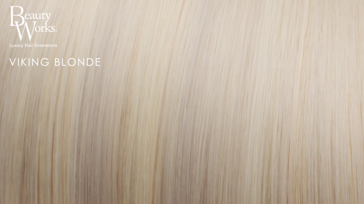 18" Double Hair Set Clip-In Extensions - Viking Blonde