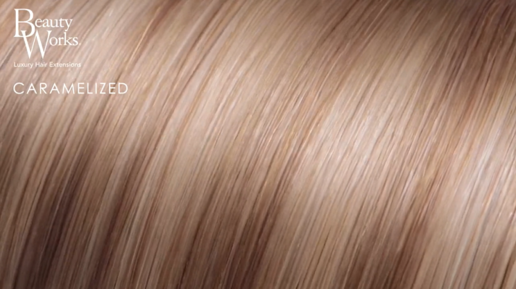 18" Double Hair Set Clip-In Extensions - Caramelized