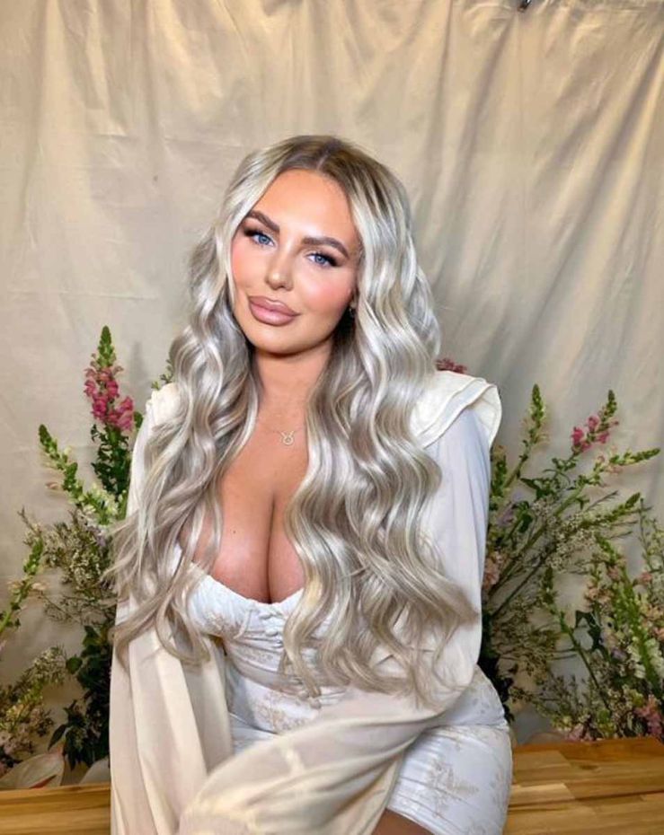 18" Double Hair Set Clip-In Extensions - Scandinavian Blonde