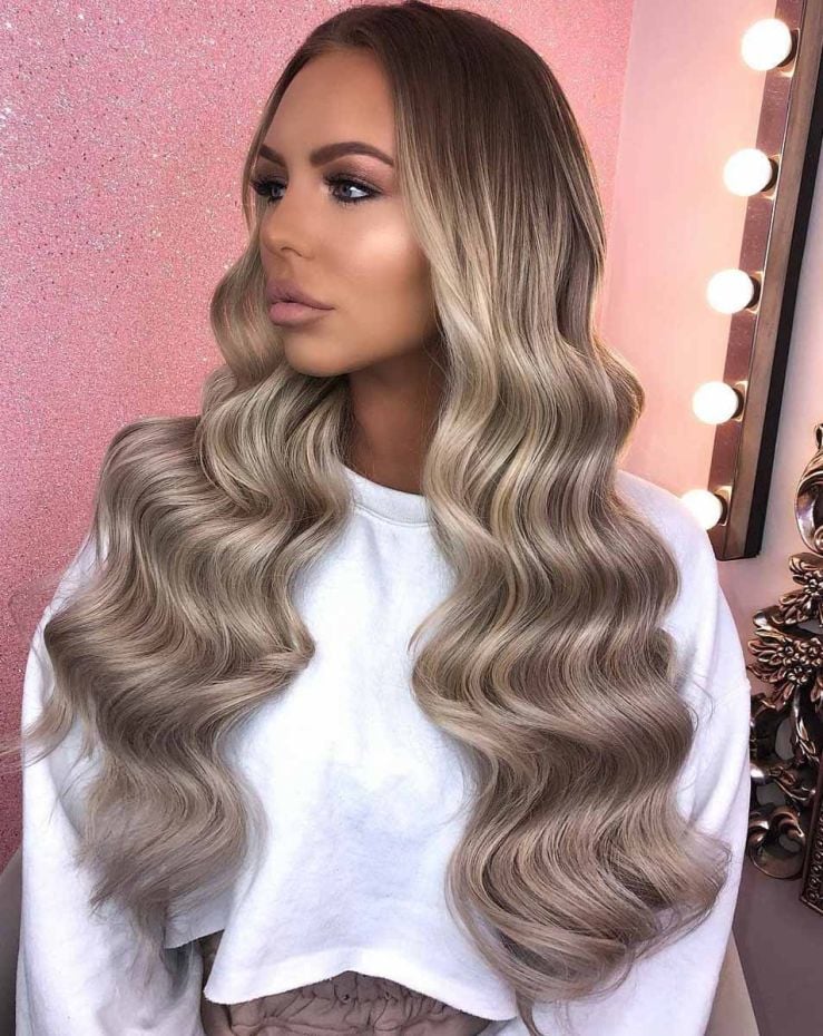 18" Double Hair Set Clip-In Extensions - Viking Blonde