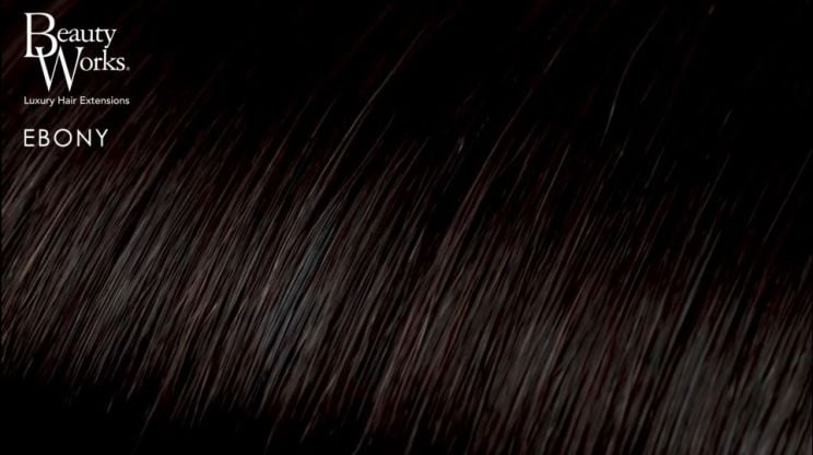 20" Clip-in Beach Wave Invisi® Ponytail - Ebony