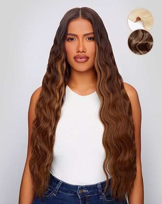 24" Gold Flat Track® Weft - Melrose