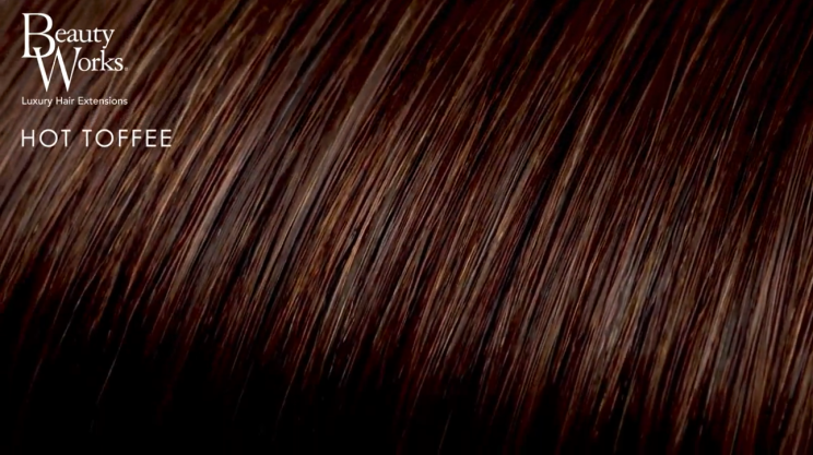 18" Double Hair Set Weft Clip-In Extensions - Hot Toffee