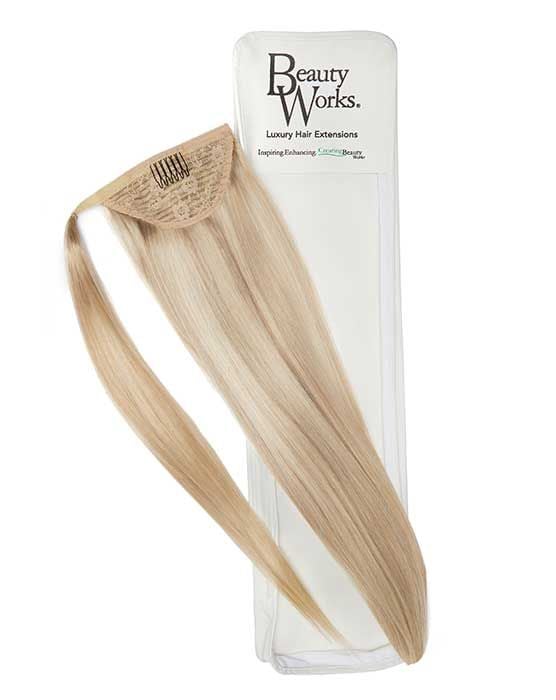 18" Super Sleek Clip-In Invisi® Ponytail - Iced Blonde