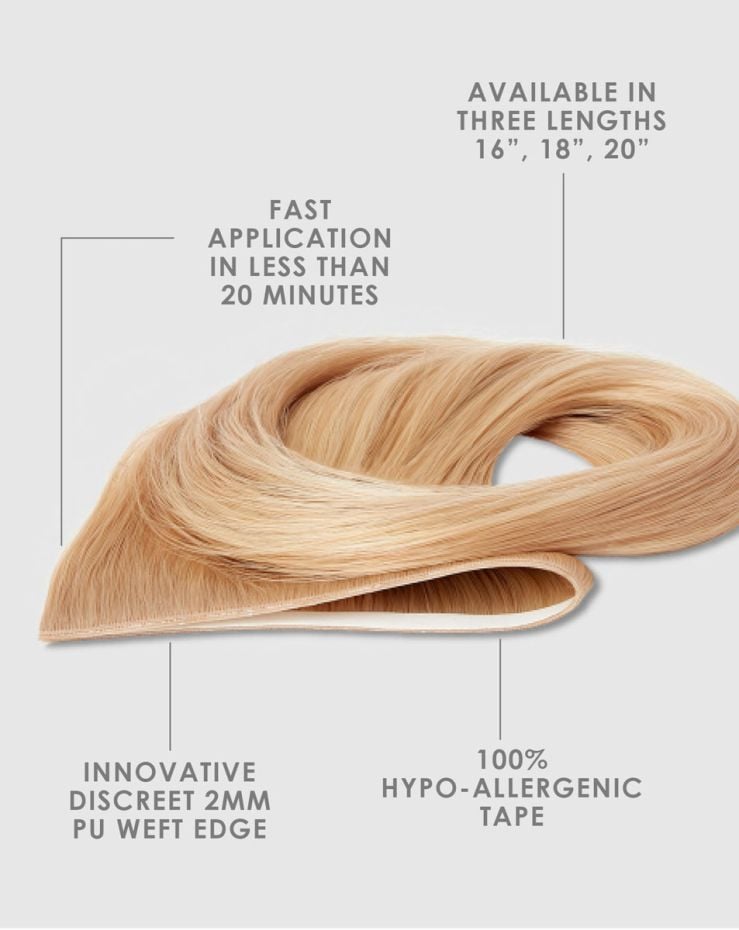 16" Express-Weft Tape In Hair Extensions