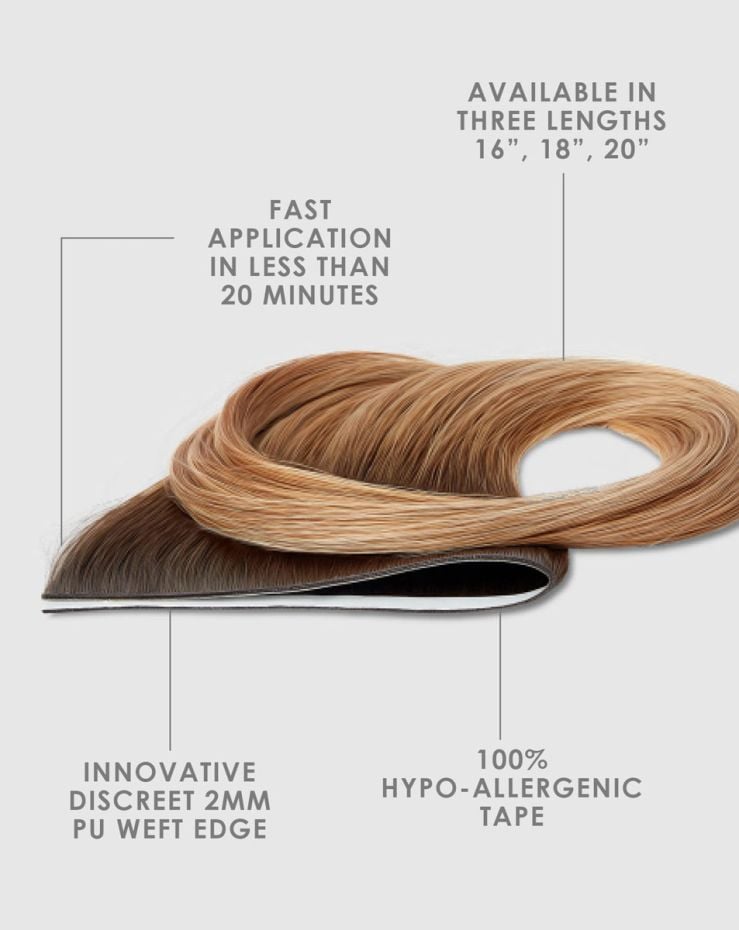 18" Express-Weft Tape In Hair Extensions