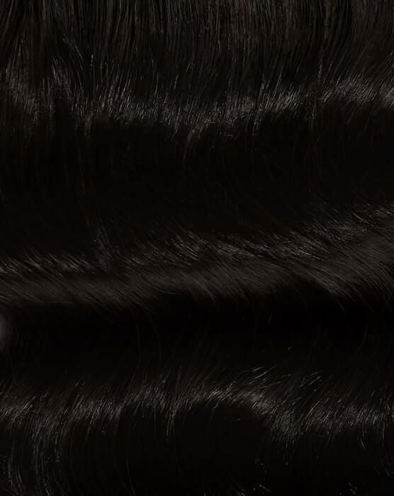 22" Double Hair Set Clip-In Extensions - Natural Black